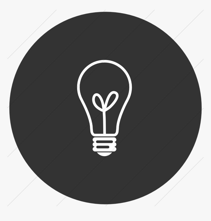 Light Bulb Icon Black And White Download - Emblem, HD Png Download, Free Download
