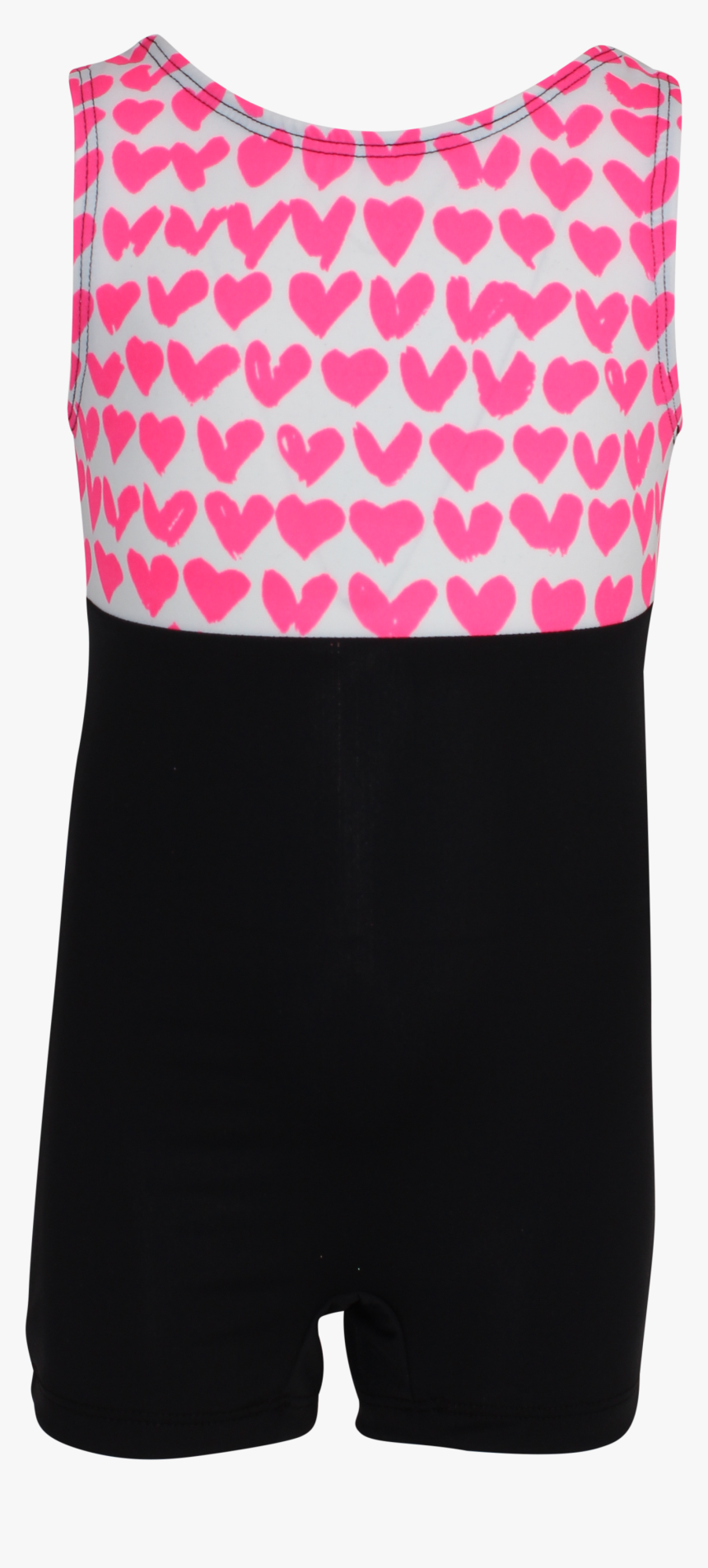 Neon Pink Hearts Tank Unitard - Trunks, HD Png Download, Free Download