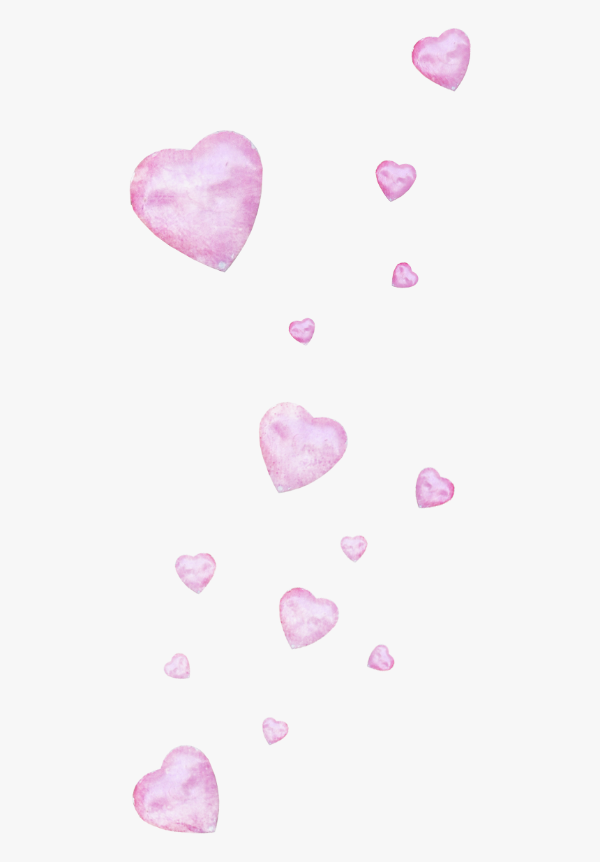Pink Heart Falling Background - Falling Pink Hearts Transparent, HD Png Download, Free Download