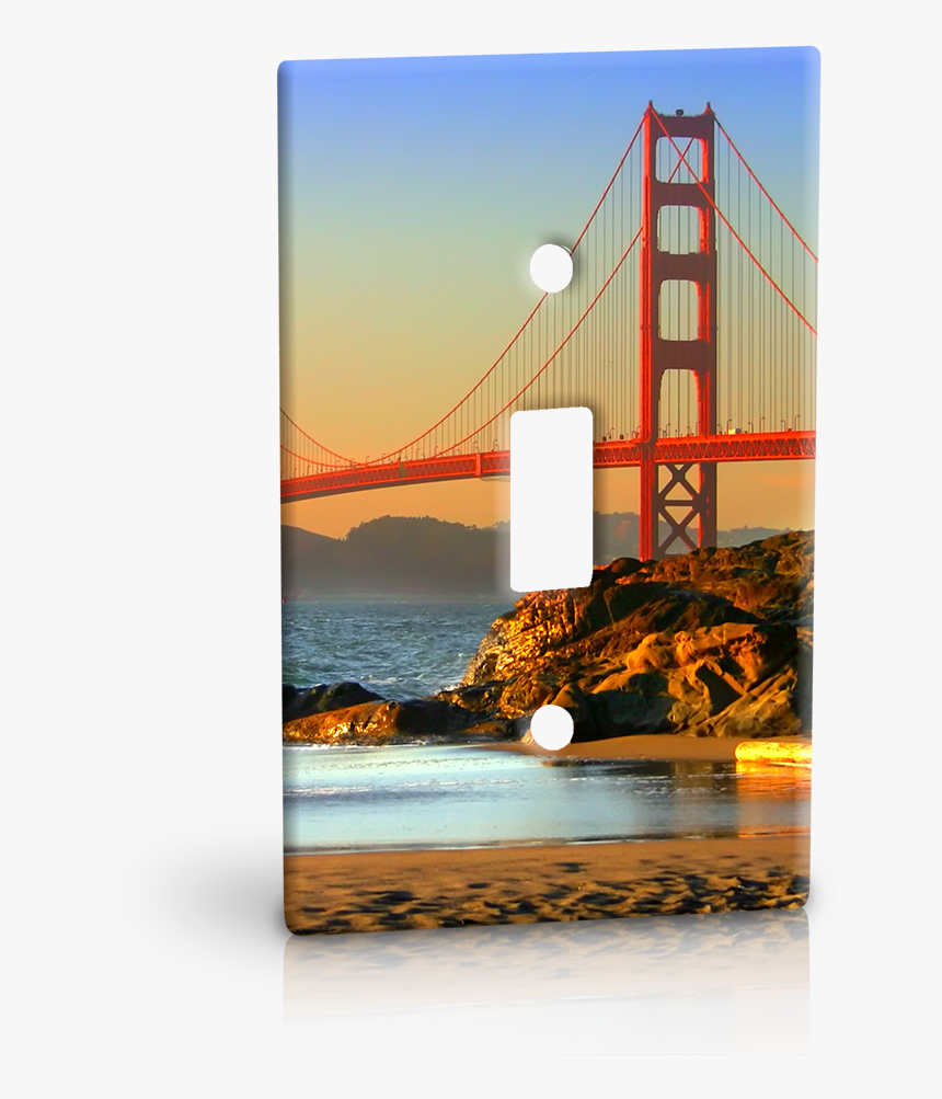 Acrylic Print Light Switch Panels - Golden Gate Bridge, HD Png Download, Free Download