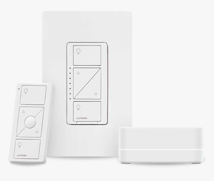 Kit With A Smart Bridge, In-wall Dimmer, Pico Smart - Lutron Caseta Smart Lighting Kit Transparent, HD Png Download, Free Download