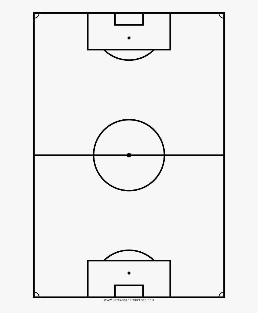 Soccer Field Coloring Page , Png Download - Circle, Transparent Png, Free Download