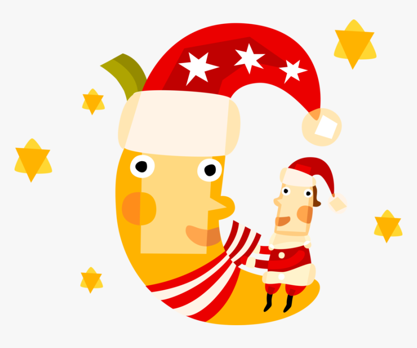 Vector Illustration Of Santa Claus, Saint Nicholas, - Papai Noel Lua Png, Transparent Png, Free Download