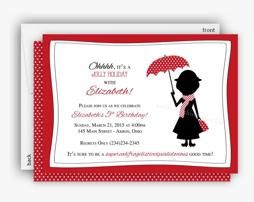 mary poppins baby shower invitations
