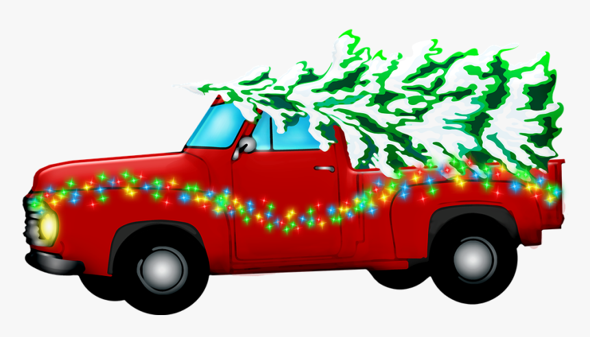 Christmas Retro Car, Santa Claus, Gifts, Christmas - Christmas Day, HD Png Download, Free Download