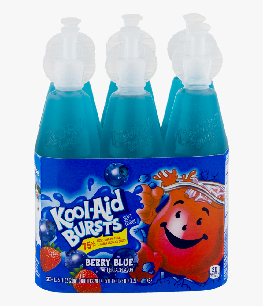 Food Depot Kool Aid Berry Blue Bursts 675 Fl Oz 6 Ct, HD Png Download, Free Download