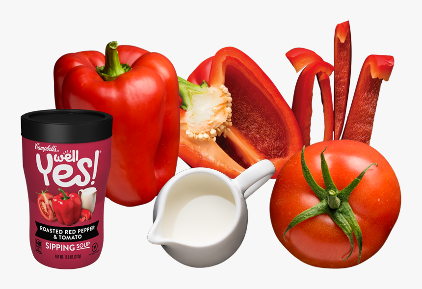 Well Yes Roasted Red Pepper & Tomato Sipping Soup With - Well Yes Sipping Soup, HD Png Download, Free Download