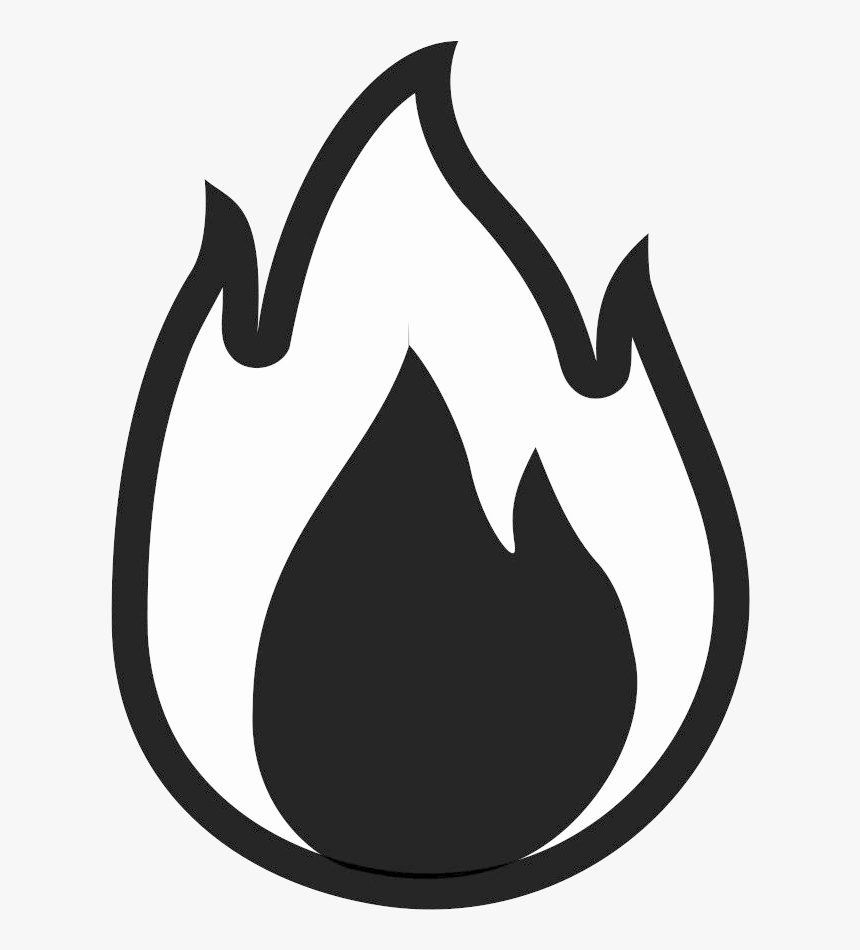 Fire Flame Drawing Free Content Clip Art Flames Cliparts - Black And White Fire Clipart, HD Png Download, Free Download