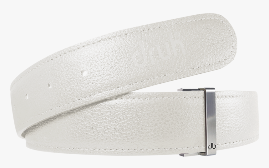 White Full Grain Texture Leather Belt - Belt, HD Png Download, Free Download