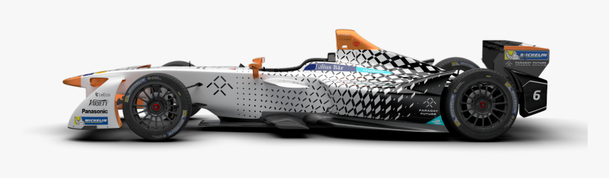 F1 Car Side View Png Clipart - Formula E, Transparent Png, Free Download