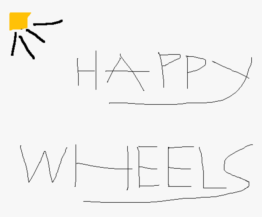 Transparent Happy Wheels Png - Line Art, Png Download, Free Download