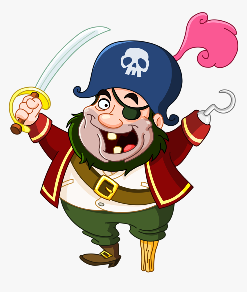 Transparent Pirate Eye Patch Png - Animated Pirates, Png Download - kindpng