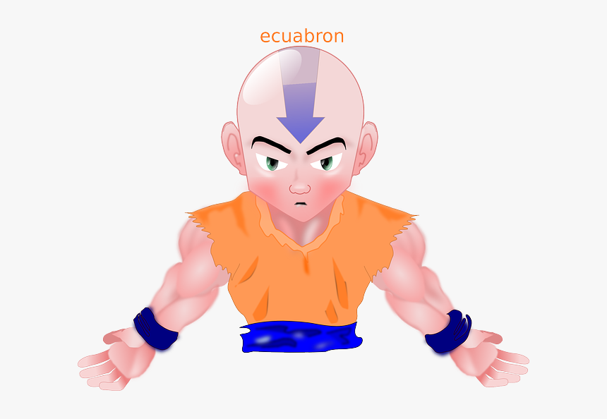 Arrow, Man, Character, Thai, Bald, Martial, Arts - Bald Cartoon Characters Orange, HD Png Download, Free Download