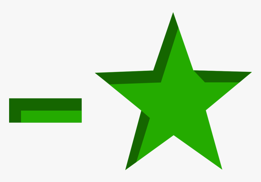 Qs Green Star Small Minus - Transparent Green Star Png, Png Download, Free Download