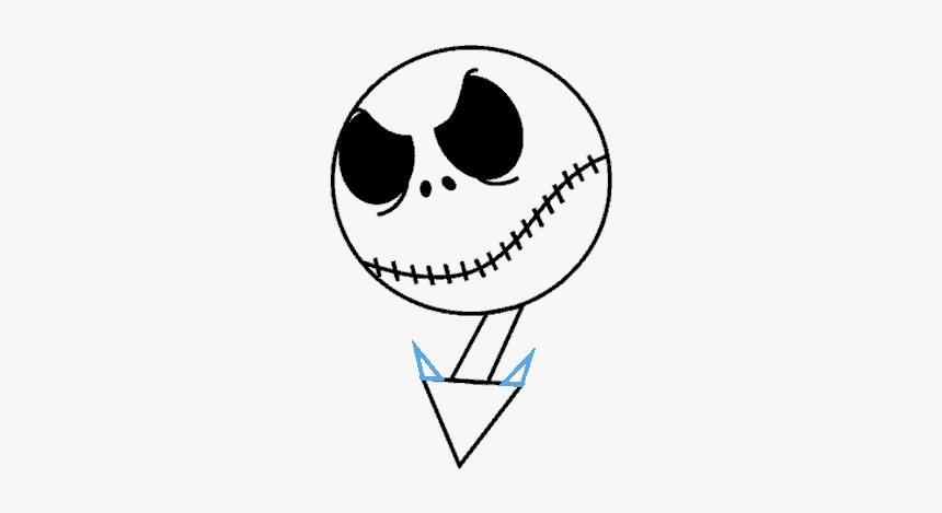 How To Draw Jack Skellington - Jack Skellington Halloween Face Vector, HD Png Download, Free Download