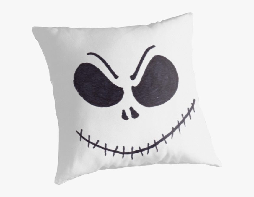 Jack Skellington Face By Pizzauniverse - Cushion, HD Png Download, Free Download