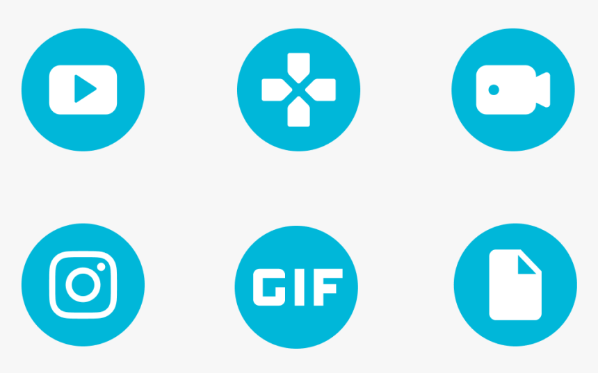 Mycircle Card Types - Round Blue Icons, HD Png Download, Free Download