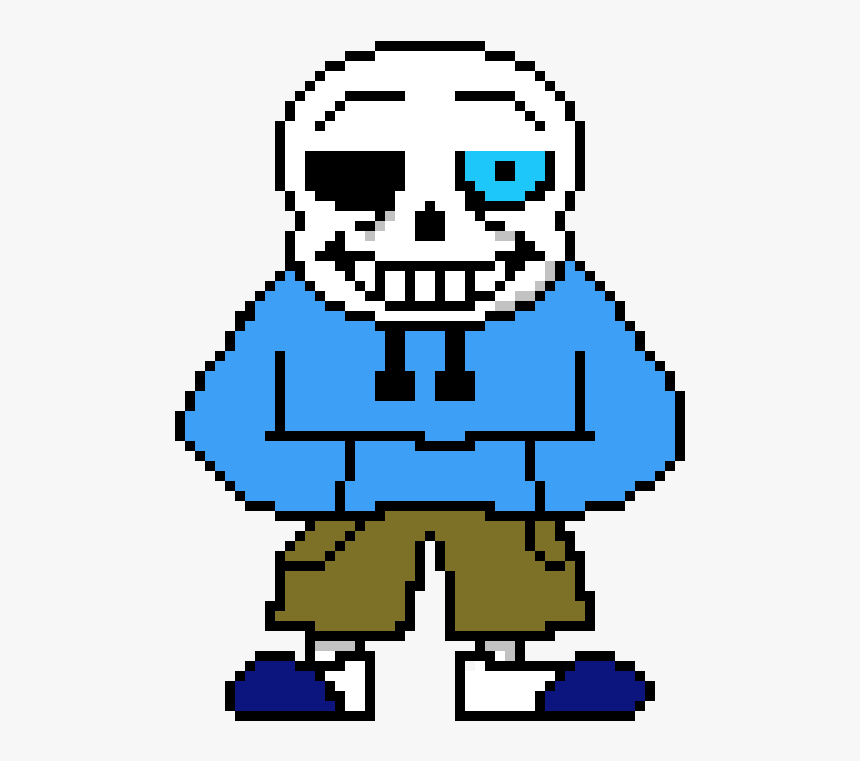 Swapswap Sans Blue Eye - Sans Pixel Art, HD Png Download, Free Download