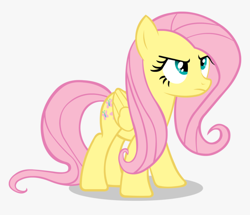 Fluttershy Free Png Image - Mlp Fim Fluttershy Angry, Transparent Png, Free Download