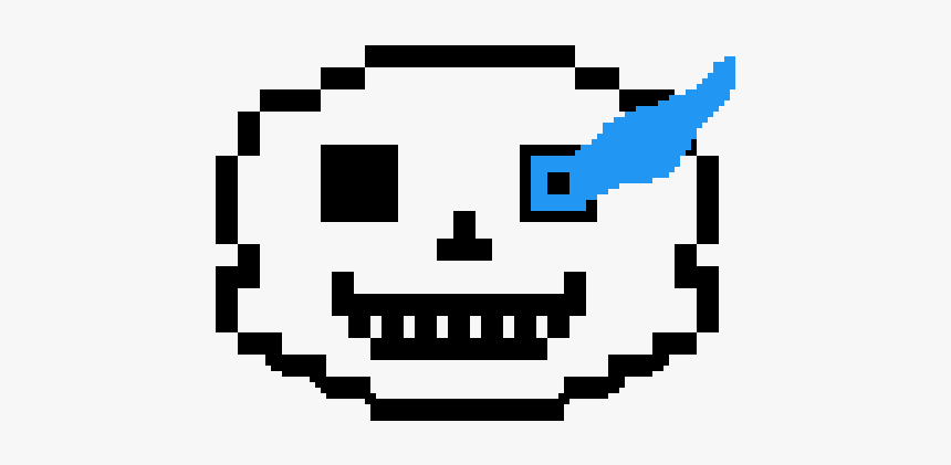 Sans Head Pixel Art, HD Png Download, Free Download