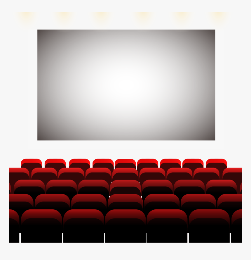 Comfortable Cinema Seat Vector Material Png Download - Movie Theater Seat Png, Transparent Png, Free Download