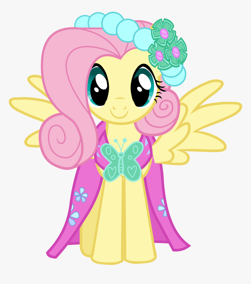 Castle Creator, Clothes, Dress, Fluttershy, Official, - Fluttershy My Little Pony, HD Png Download, Free Download