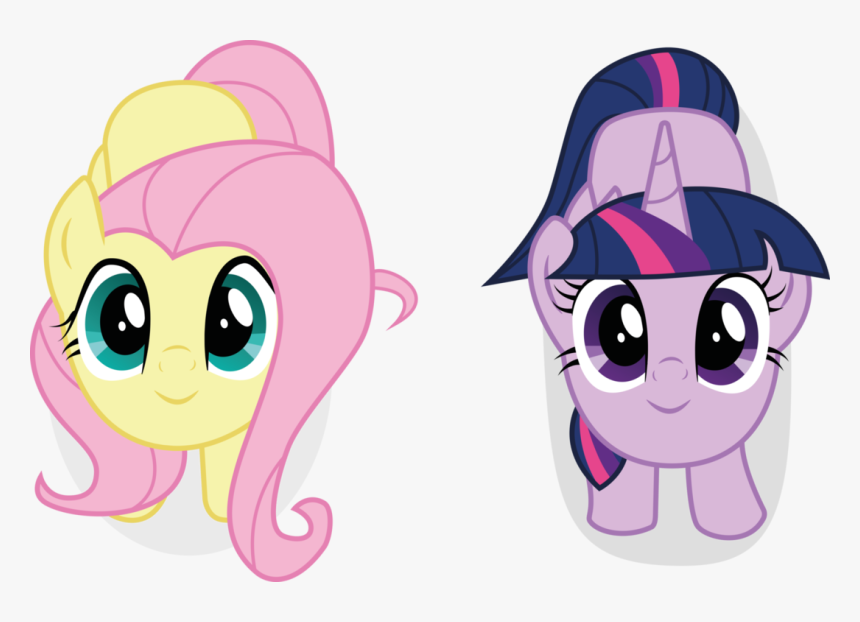 Fluttershy Twilight Sparkle Pony Pink Nose Mammal Purple - My Little Pony Twilight Sparkle And Fluttershy, HD Png Download, Free Download