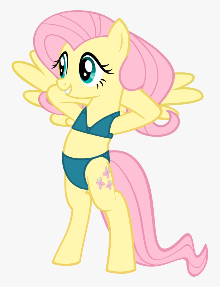 Bikini Fluttershy By Ninjashadow, HD Png Download, Free Download