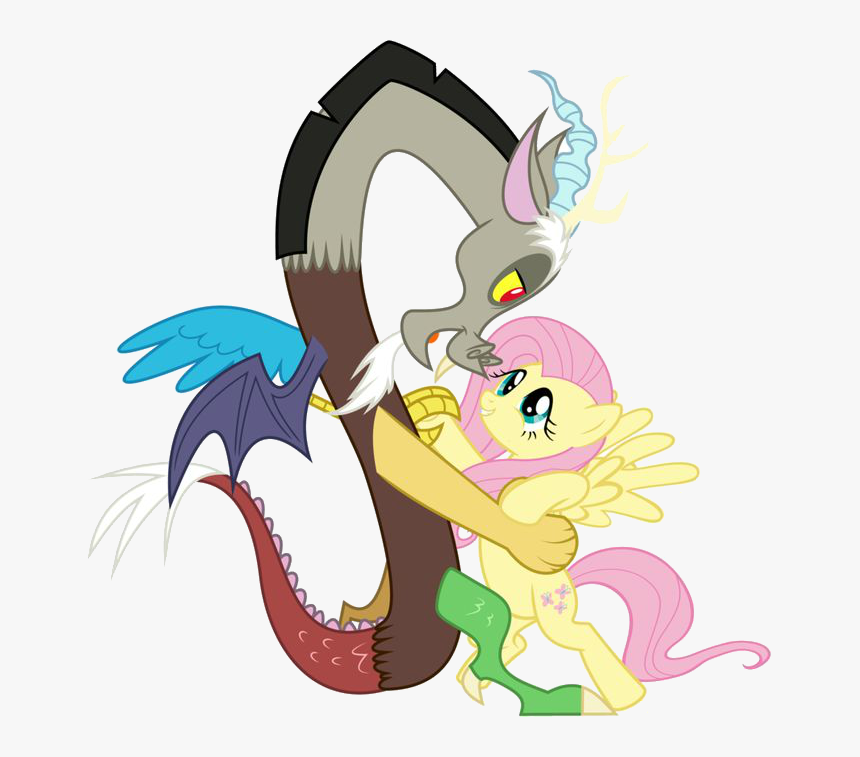 My Little Pony Friendship Is Magic Roleplay Wikia - My Little Pony Discord And Fluttershy, HD Png Download, Free Download