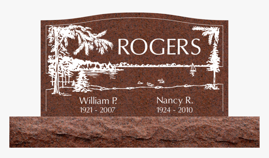 Double Upright - Wausau - Headstone, HD Png Download, Free Download