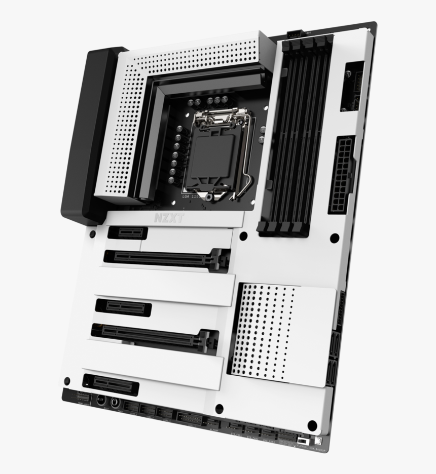 Nzxt White Motherboard, HD Png Download, Free Download