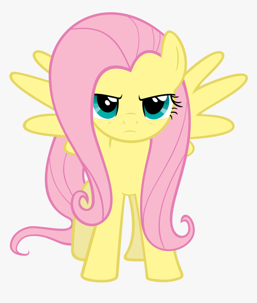 Serious Fluttershy By Exibrony - Erboc Fluttershy Vs Cream, HD Png Download, Free Download