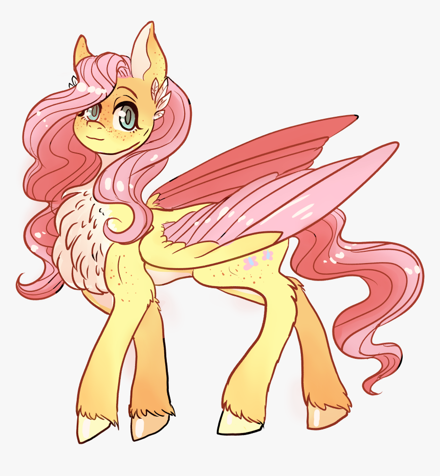 Fluttershy Redo - Cartoon, HD Png Download, Free Download