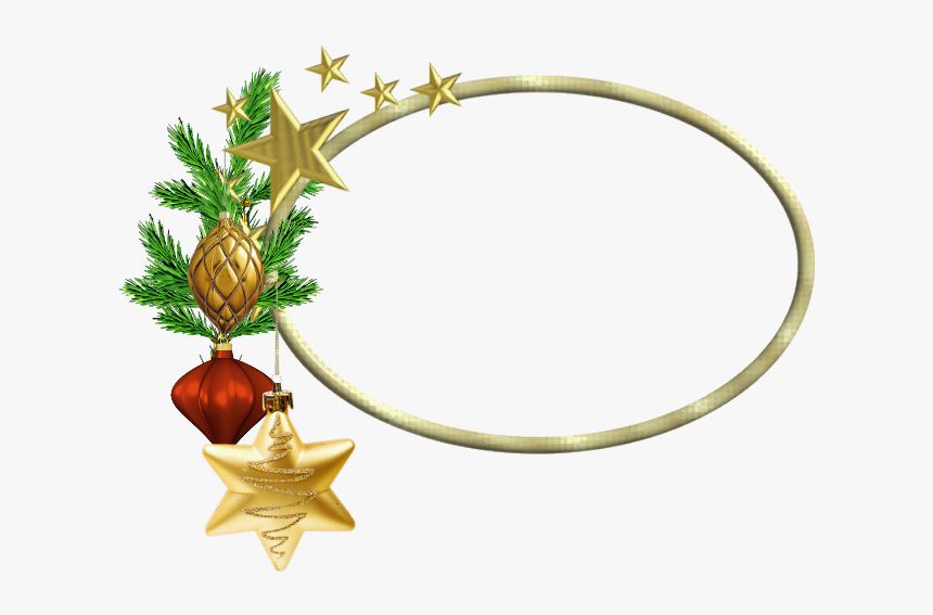 Oval Frame Png - Christmas Border Oval Transparent, Png Download, Free Download