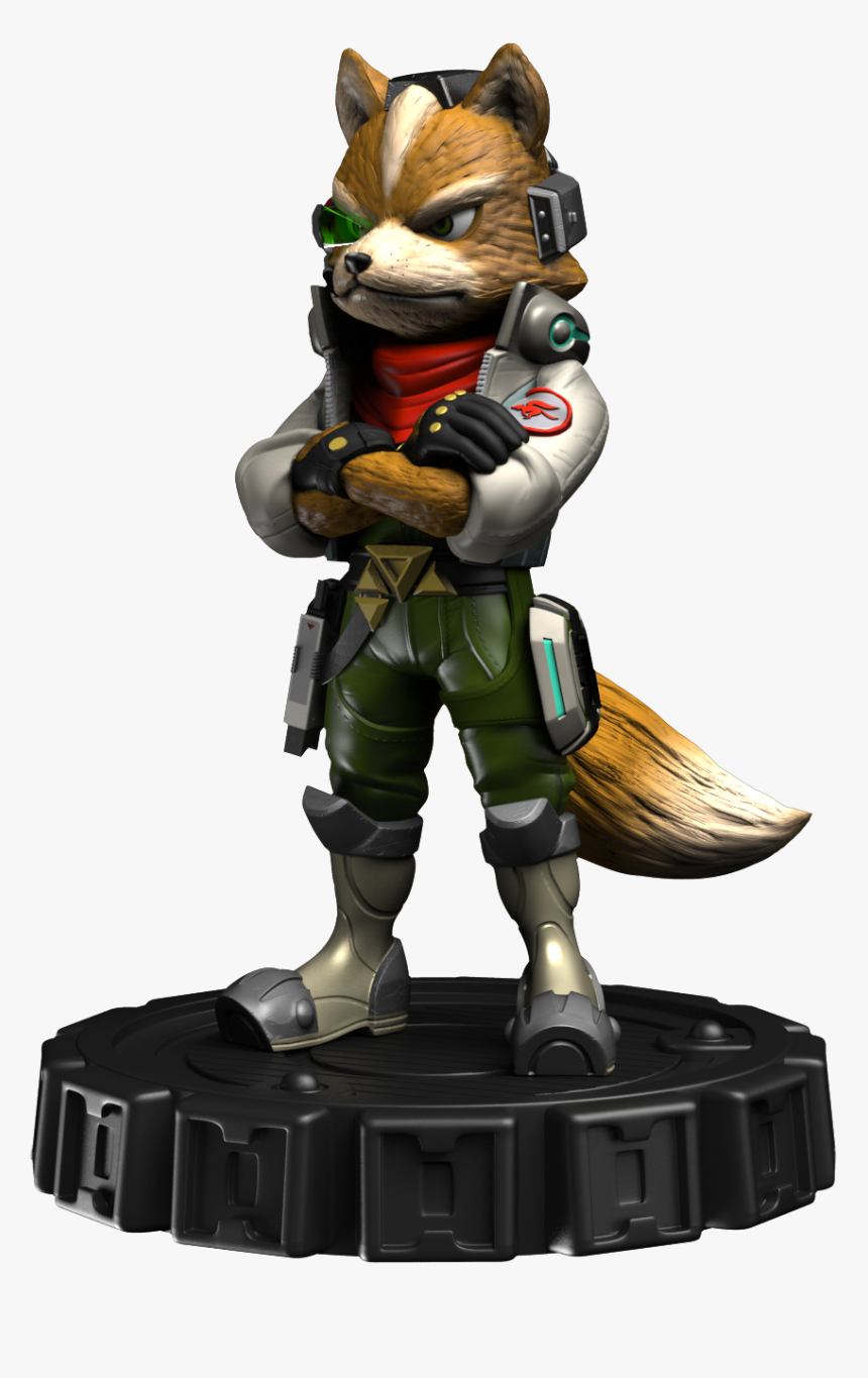 Fox Mccloud Png - Star Fox Zero Fox Mccloud Statue, Transparent Png, Free Download