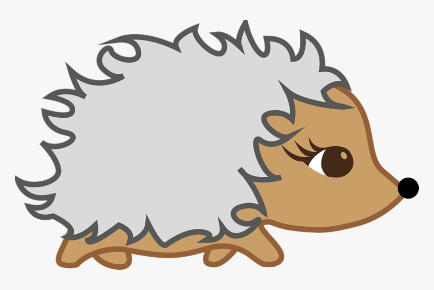 Free Vector Graphic - Cartoon Hedgehog No Background, HD Png Download, Free Download