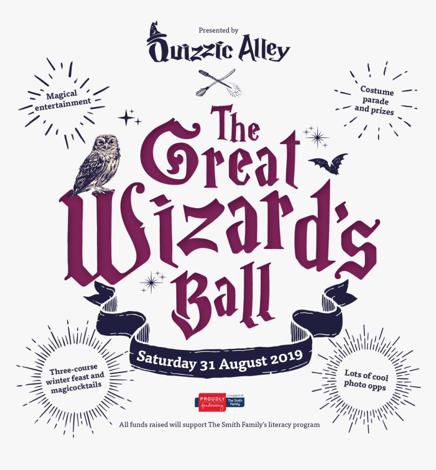 Quizzic Alley Great Wizards Ball, Saturday 22 June - Illustration, HD Png Download, Free Download