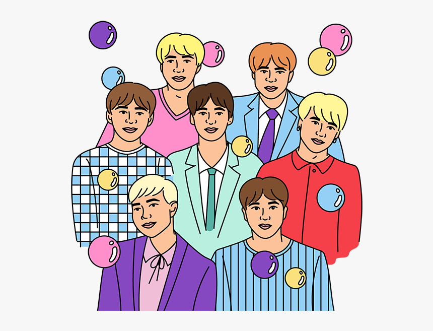 Bts 일러스트, HD Png Download, Free Download