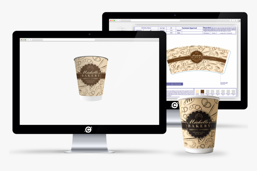 Cupprint Upload Your Artwork For Printed Coffee Cups - Printing, HD Png Download, Free Download