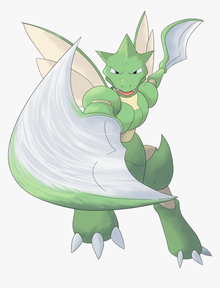 7 Scyther - Cartoon - Cartoon, HD Png Download, Free Download