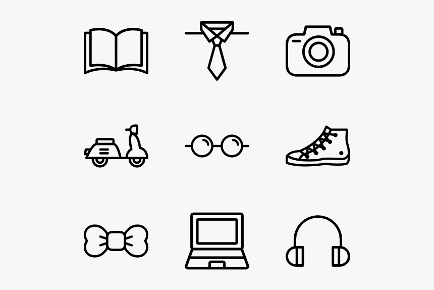 Hipster - Hipster Icons, HD Png Download, Free Download