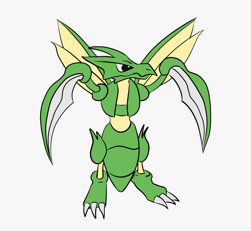 Scyther - Cartoon, HD Png Download, Free Download