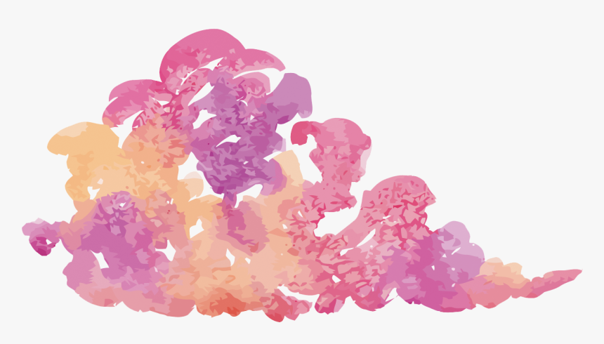 Watercolor Painting Purple Designer - Purple Watercolor Cloud Png, Transparent Png, Free Download