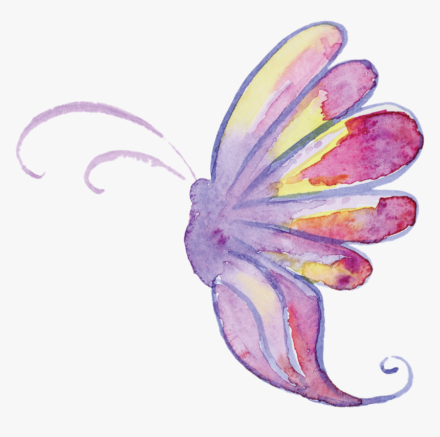 Butterfly Purple Watercolor Png Transparent, Png Download, Free Download