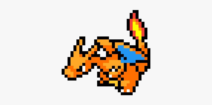 Charmander Charmeleon Charizard Pixel Art, HD Png Download, Free Download