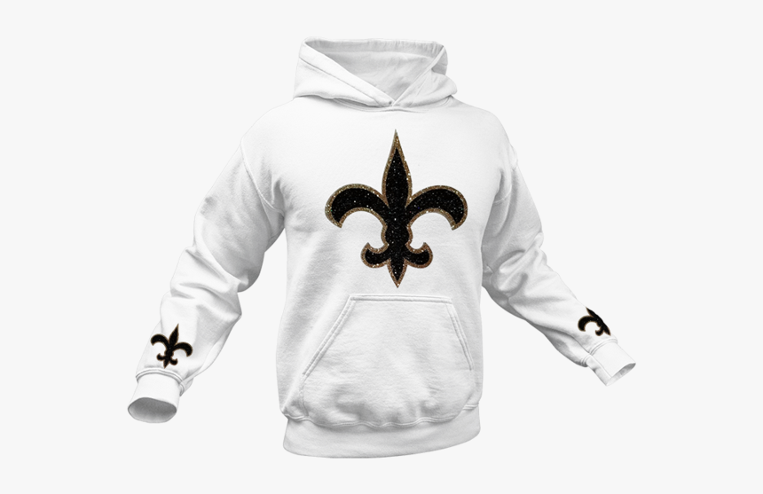 New Orleans Saints White Hoodie, HD Png Download, Free Download