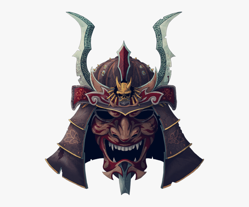 Transparent Samurai Helmet Png - Samurai Japanese Demon Mask, Png Download, Free Download