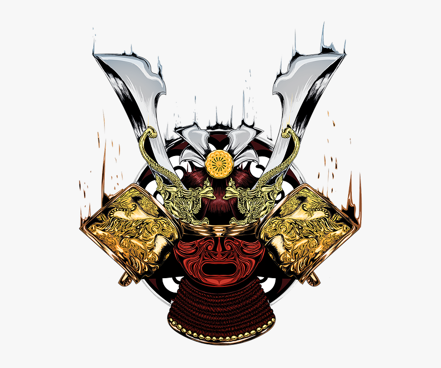 Samurai Helmet - Illustration - Illustration, HD Png Download, Free Download