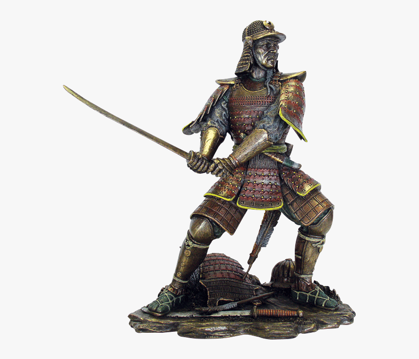 Sword Drawn Samurai Statue - Japanese Samurai Warrior, HD Png Download, Free Download