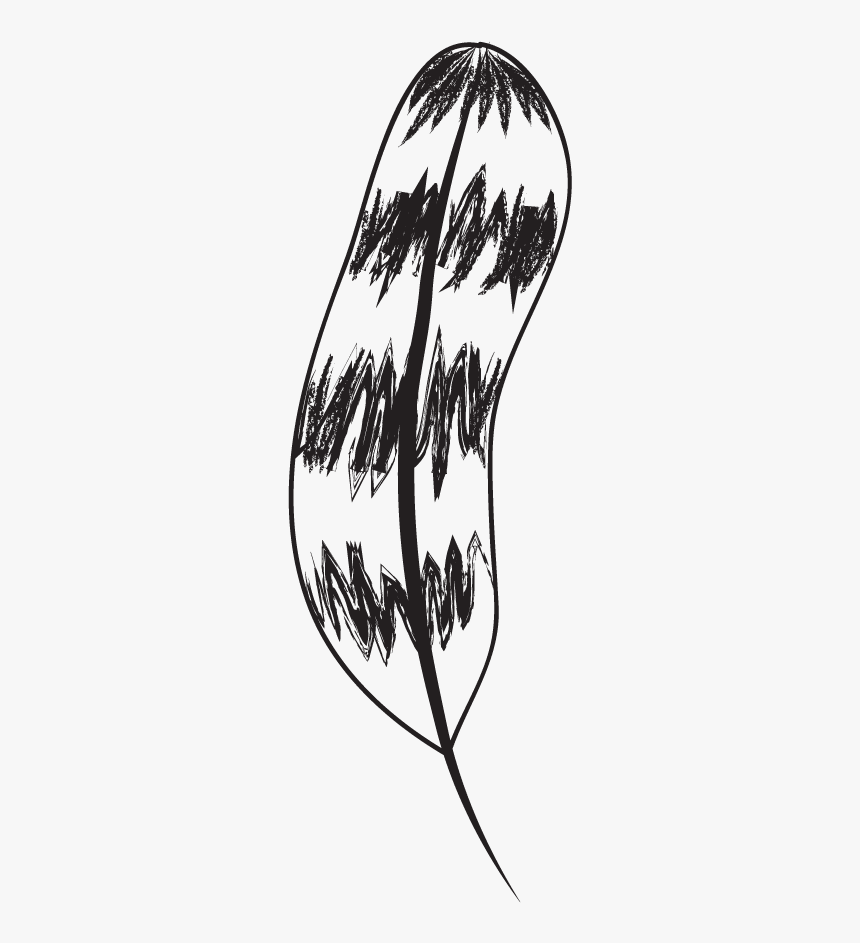 Tribal Leaf - Sketch, HD Png Download, Free Download